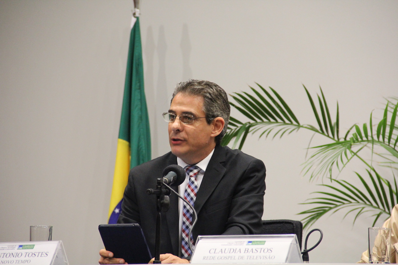 Em seu discurso, o diretor da Rede Novo Tempo de Comunicação, Antonio Tostes reforçou o compromisso de transmitir valores à sociedade. Foto: Aline do Valle 
