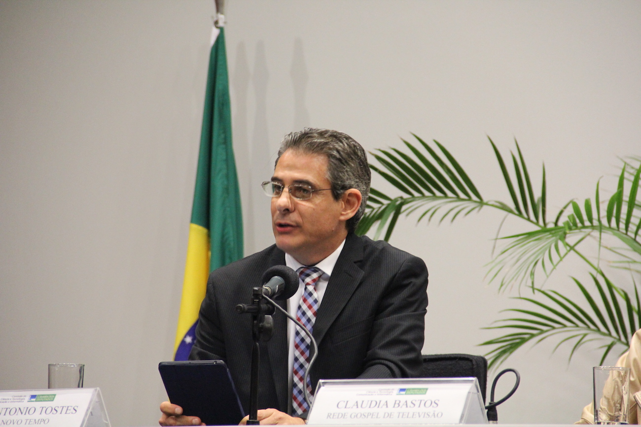 Em seu discurso, o diretor da Rede Novo Tempo de Comunicação, Antonio Tostes reforçou o compromisso de transmitir valores à sociedade. Foto: Aline do Valle