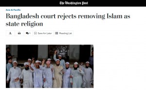 Islâmicos comemoram decisão da Suprema Corte de Bangladesh de manter o Islã como religião oficial do Estado. Fato ganhou repercussão na imprensa internacional.