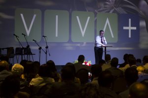 Espaço "Viva +" foi criado com o objetivo de abrir portas para a pregação do evangelho por meio de uma abordagem voltada para a saúde. Imagem: Márcio Tonetti