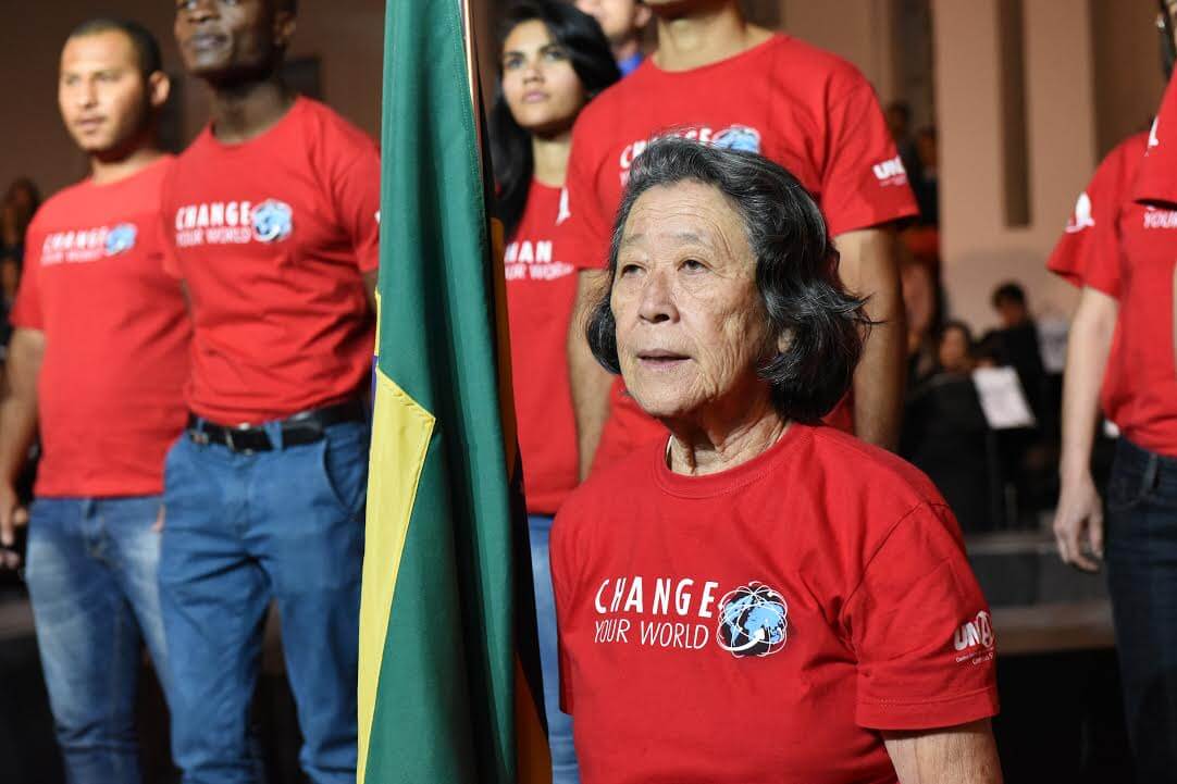 Idosa dedicou período de férias escolares para participar de projetos de voluntariado promovidos pelo Unasp.