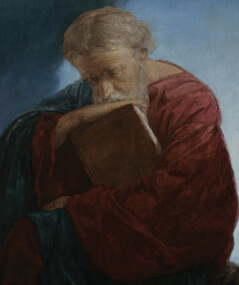 Apóstolo João, o Teólogo, na Ilha de Patmos: quadro pintado pelo russo Andrey Mironov, em 2012. João foi o discípulo mais próximo de Jesus. Imagem: Wikimedia