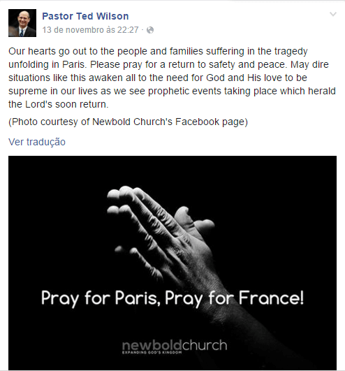Mensagem do pastor Ted Wilson