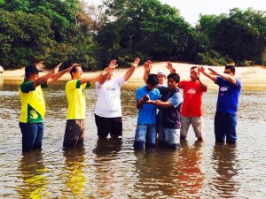 Primeiro nativo da etnia javaé foi batizado em setembro deste ano. Créditos da imagem: Mirando Fag-tahn Oliveira