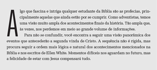 Panorama dos eventos finais – Revista Adventista